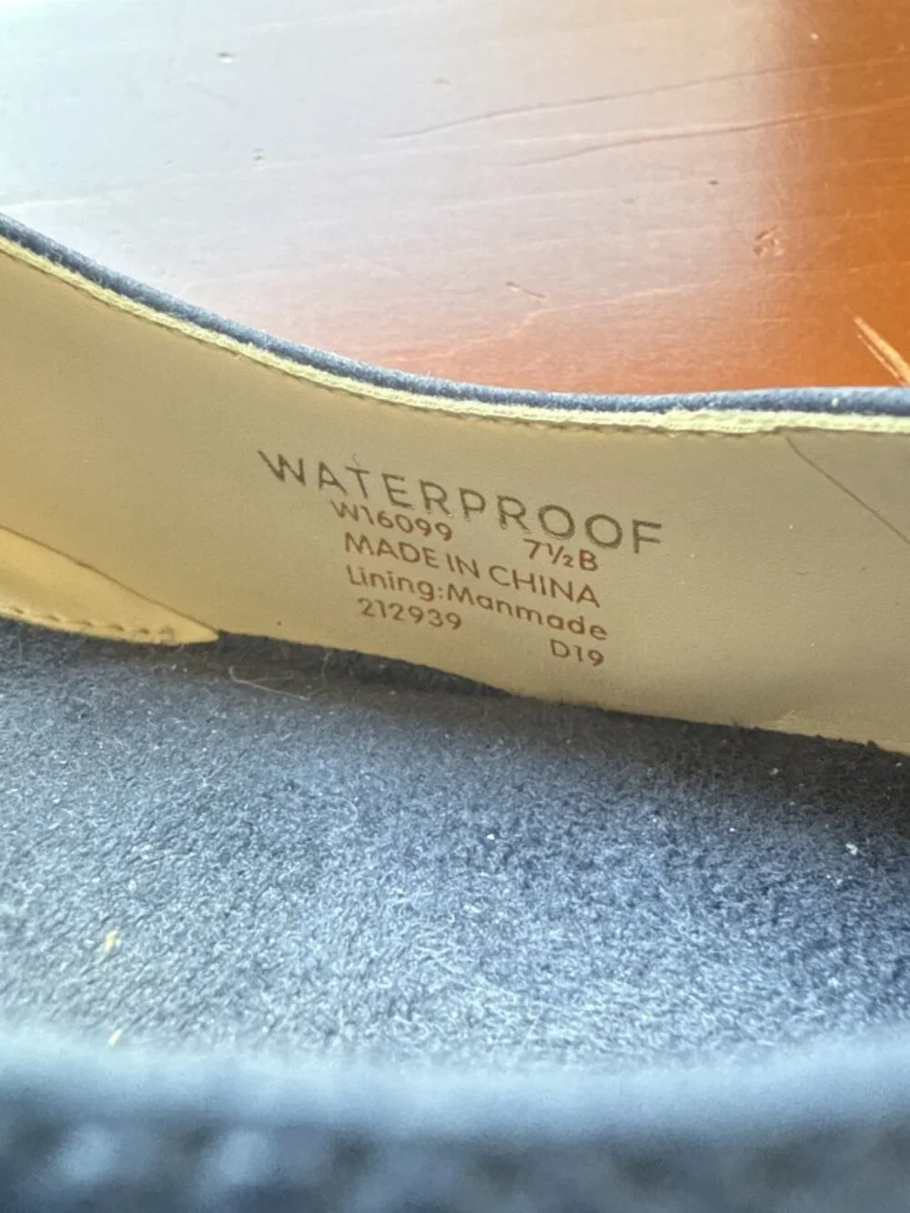 COLE HAAN Women’s Grand Ambition Wedge Pumps Shoes 7.5 waterproof blue suede